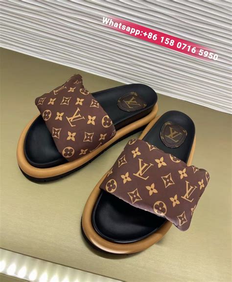 lv slippers fake|louis vuitton slippers female.